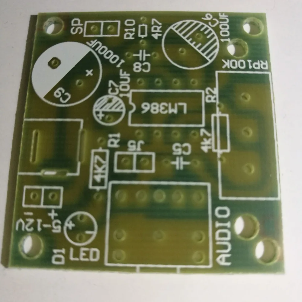 20 шт./лот LM386 экономически эффективным малой мощности одноканальный усилитель Адаптер Плиты LM386 регулируемый объем печатной платы