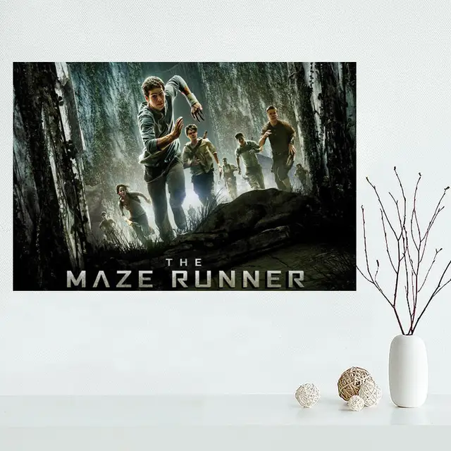 Custom maze runner 01 Home Decor modern For Bedroom Wall Fabric Silk