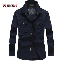 Dropshipping 2018 New Men’s long-sleeved shirt men’s outdoor cardigan large size uniform spring loose mountaineering shirt