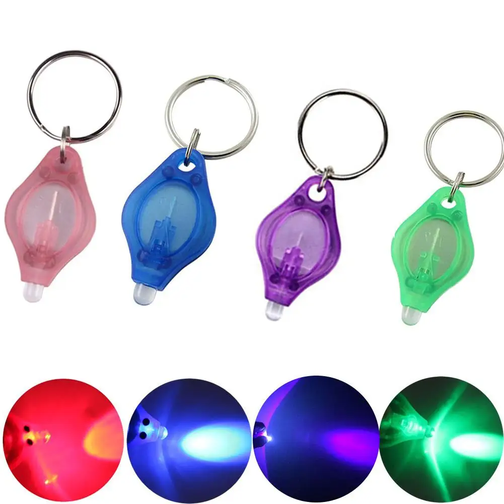 

Mini Portable LED Camping Flashlight Light Key Ring Keychain Torch Lamp Gift hot