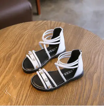 

Summer Children's Sandals Fashion Kids Gladiator Princess Shoes Rivets Girls Roman Sandals Shoes