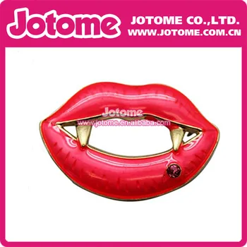

Vampire Lip Fashion Brooch Pin Jewelry
