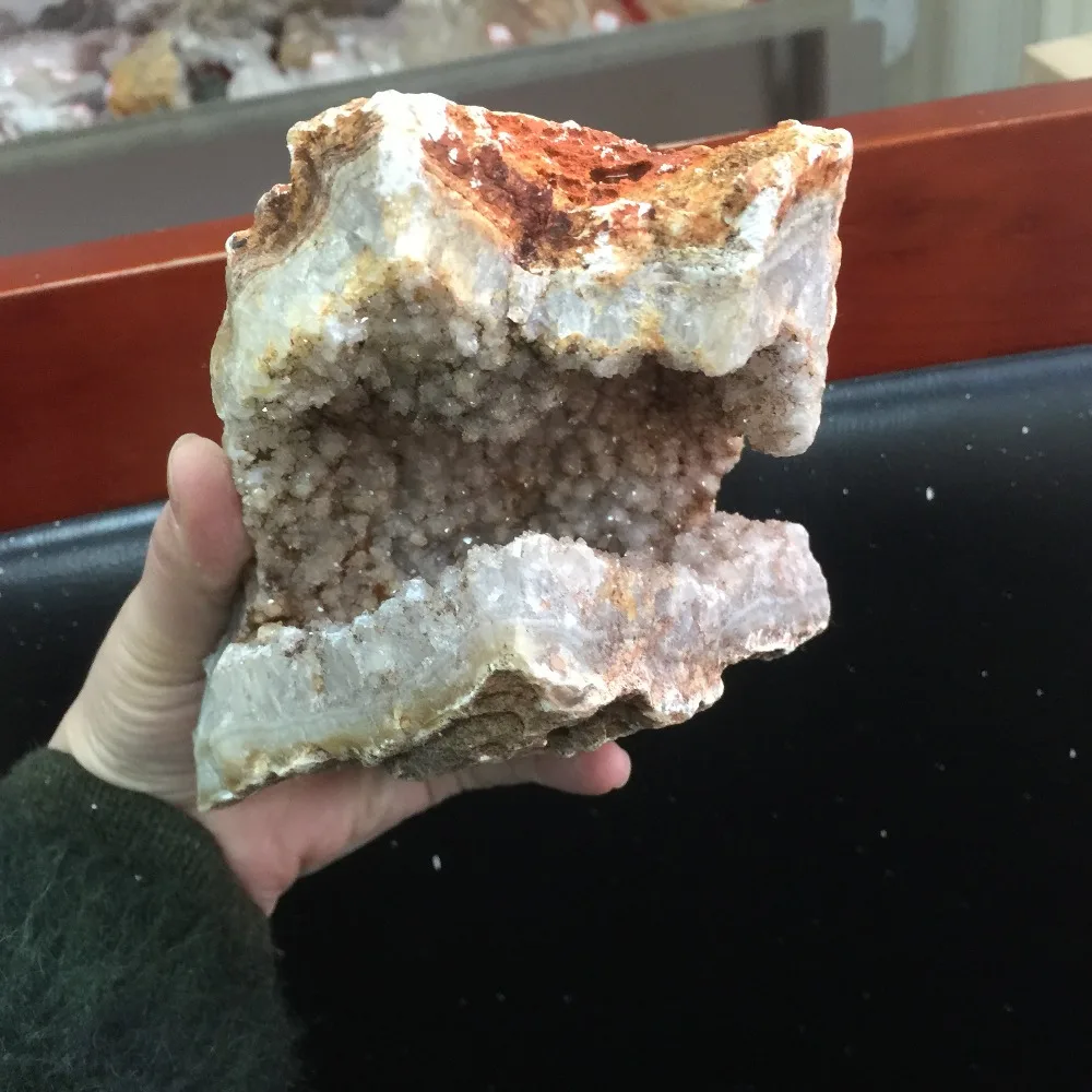 

4 pieces Natural Minerals Azurite specimen Ore feng shui Crafts Ornaments for Home Decoration 2020 gift