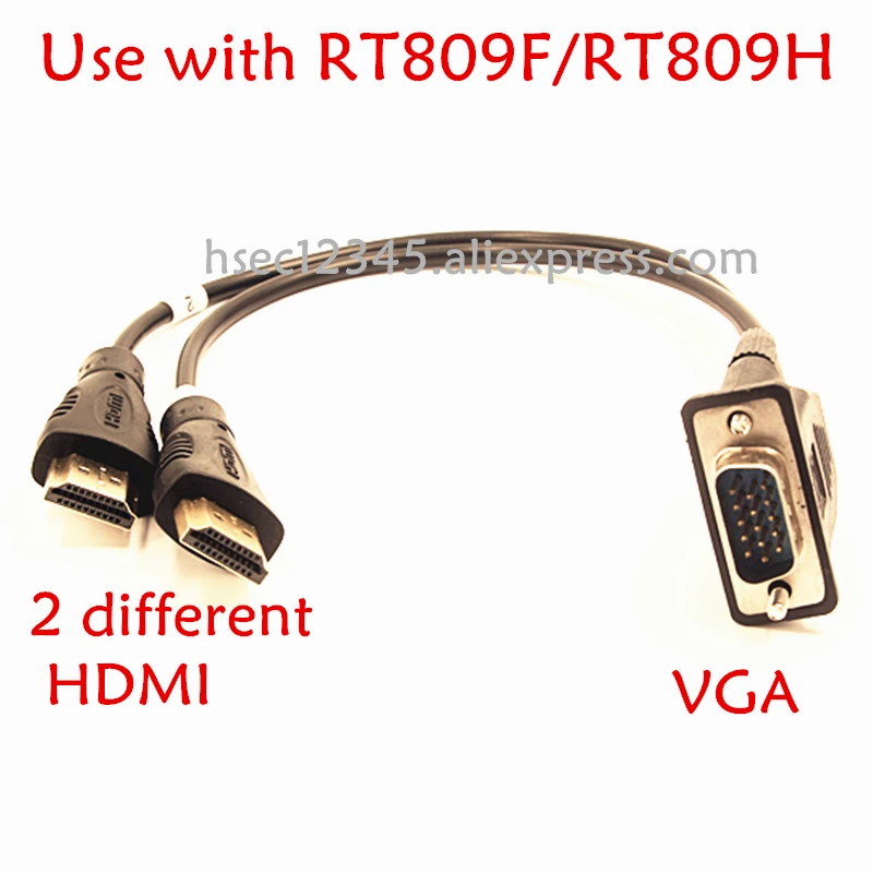 VGA to HDMI Cable/line for RT809F RT809H EMMC programmer 2in1