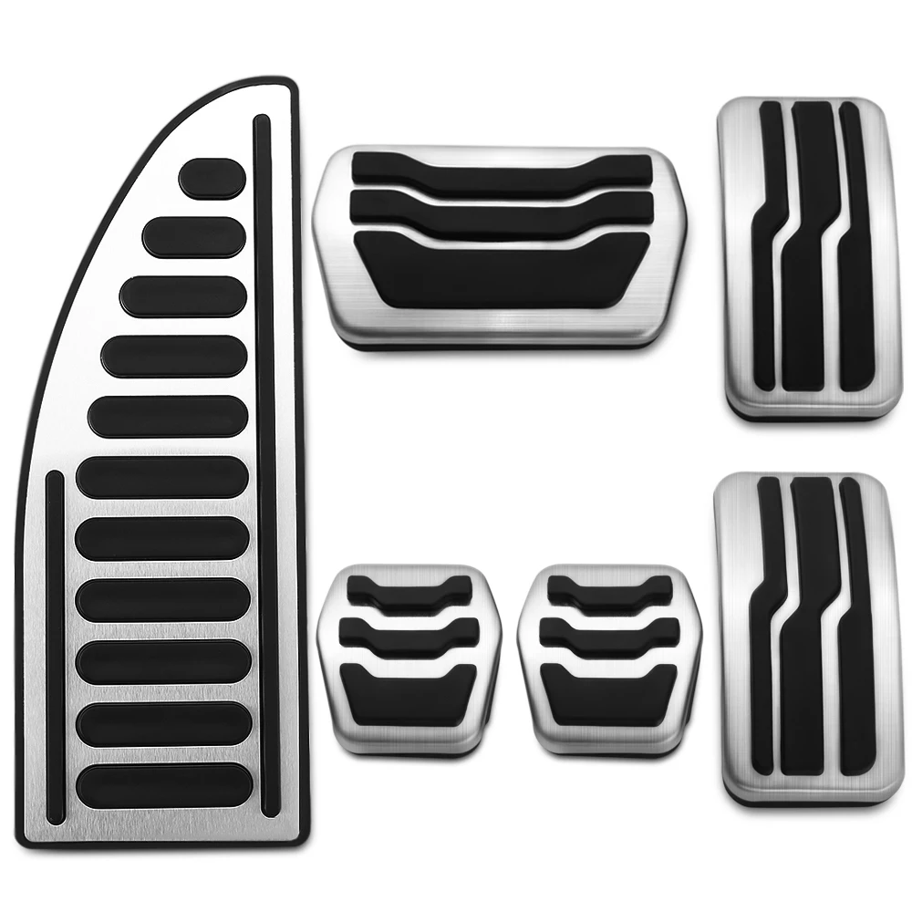 

Car Gas Fuel Pedal Set Brake Pedals Rest Foot Pedal Covers for Ford Focus 2 3 4 MK2 MK3 MK4 RS ST Kuga Escape