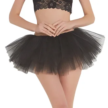 

skirts Womens High Quality Pleated Gauze Short Skirt Adult Tutu Dancing Skirt