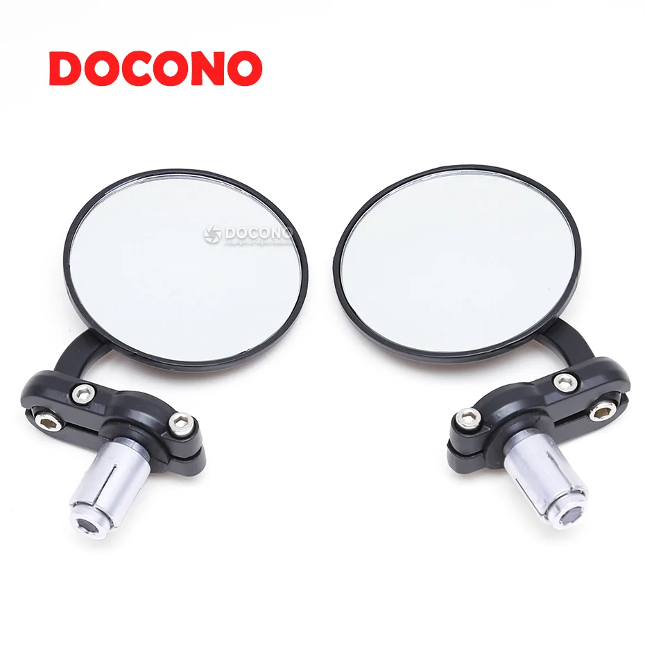

DOCONO Motorcycle CNC 7/8" 22mm Handlebar Bar End Rearview Mirrors For Ducati Monster 1100 EVO Year 2011 2012 2013