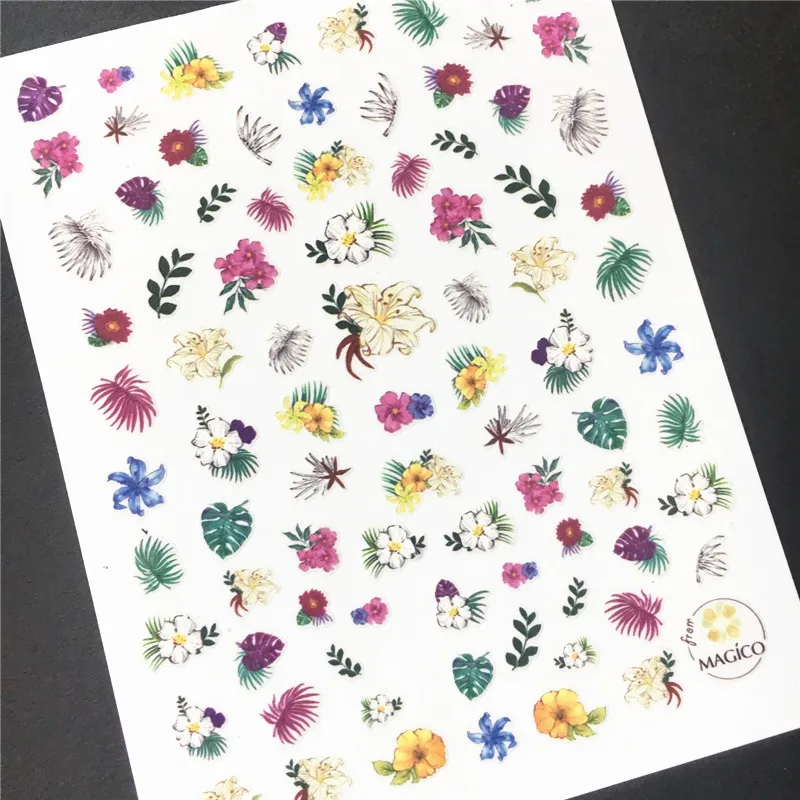 

Newest 3d nail art sticker MAGICO nail-267 FLOWER Decals Tool DIY Nail Decoration Tools