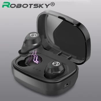 

TWS-X10 Wireless Earbuds Bluetooth V5.0 Earphone Touch Control Stereo Music IPX6 Waterproof True with Charging case 1600mAh