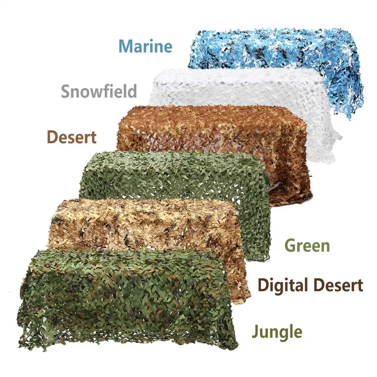 

5mx2.5m Camo Netting Camouflage Net for Car Cover Camping Woodland Military Hunting Shooting