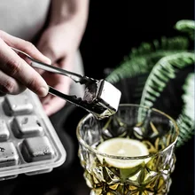 6 шт. кубиков льда из нержавеющей стали, многоразовые камни для охлаждения виски вино, держать ваш напиток холодным дольше