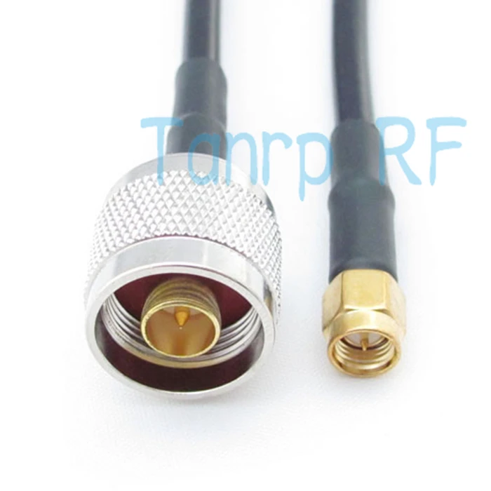 

Freeshipping! 20INCH 50CM RG58 RF Pigtail coaxial jumper cable N male plug to SMA male plug LOW LOSS Cable Wholesale
