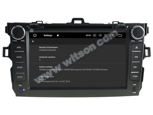 Best 8" Octa-Core Android 9.0 Pie OS Car DVD Multimedia Navigation GPS Radio for Toyota Corolla 2007-2012 with ADAS Function Support 3