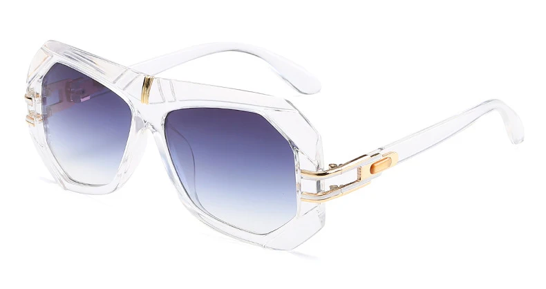 ДПЗ негабаритных классические солнцезащитные очки Для женщин Винтаж большие очки для Для мужчин дешевые ретро UV400 солнцезащитные очки новые аксессуары режим Gafas - Цвет линз: 66100 C4