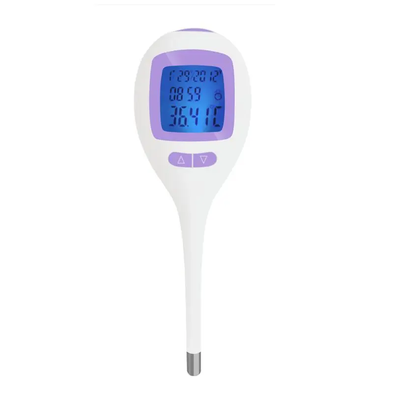 

Female Basal Digital Thermometer Soft Head Waterproof Adult LCD Temperature Measurement Baby Lady Easy Reading Precise Display