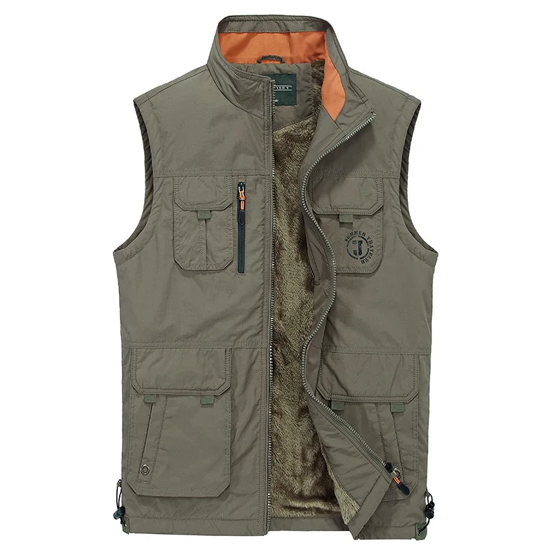 

Spring Autumn Vest Men Casual Mesh Tactical Vest Multi-pockets Gilet Homme Mens Waistcoat Winter Thick Military Vest Clothes