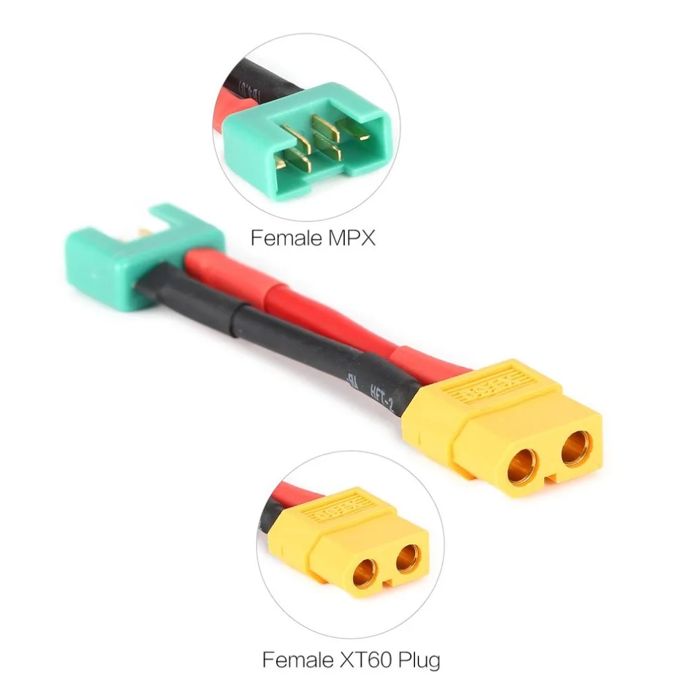 XT60 женский MPX мультиплексный женский вилка соединителя с проводом Кабель-адаптер конвертер пульт дистанционного управления для RC Lipo батареи Аксессуары