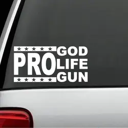 Pro God Pro Life Pro наклейка на наклейки, наклейки на окно 15 см