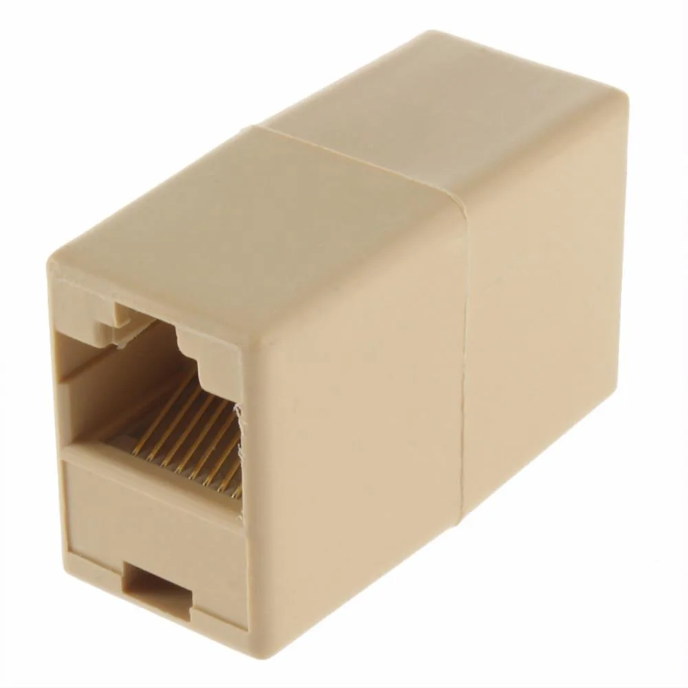 

RJ-45 SOCKET RJ45 Splitter Connector CAT5 CAT6 LAN Ethernet Splitter Adapter Network Modular Plug For PC Lan Cable