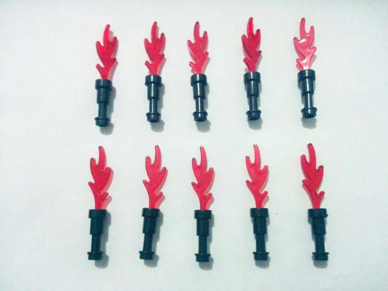 

Weapon castle torch red with windswept flame Castle Knight clone trooper Shield spear crossbow Building Block figures