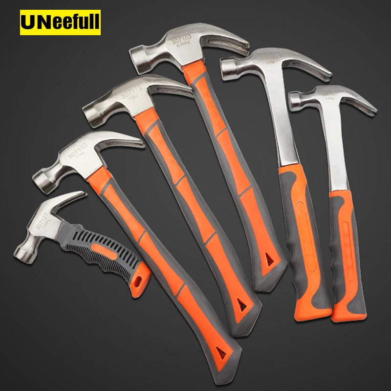 

UNeefull Multi-functional magnetic claw hammer,Construction Metalworking Household Claw Hammer Hand Repair Tool For Woodworking