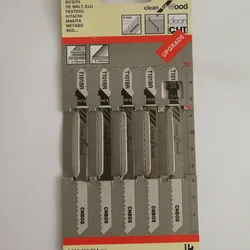 5pcs/set 100mm T101BR Jigsaw Blades Down Cut Worktop Wood Cutting For Bosch