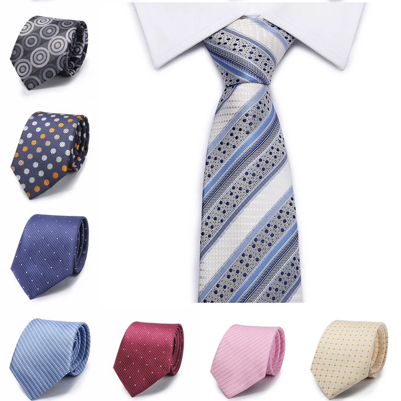 

Vintage Factory Seller 8cm Men's Classic Tie 100% Silk Yellow W/ Black Polka Dot cravatta Ties Man Bridegroom Party Necktie lot