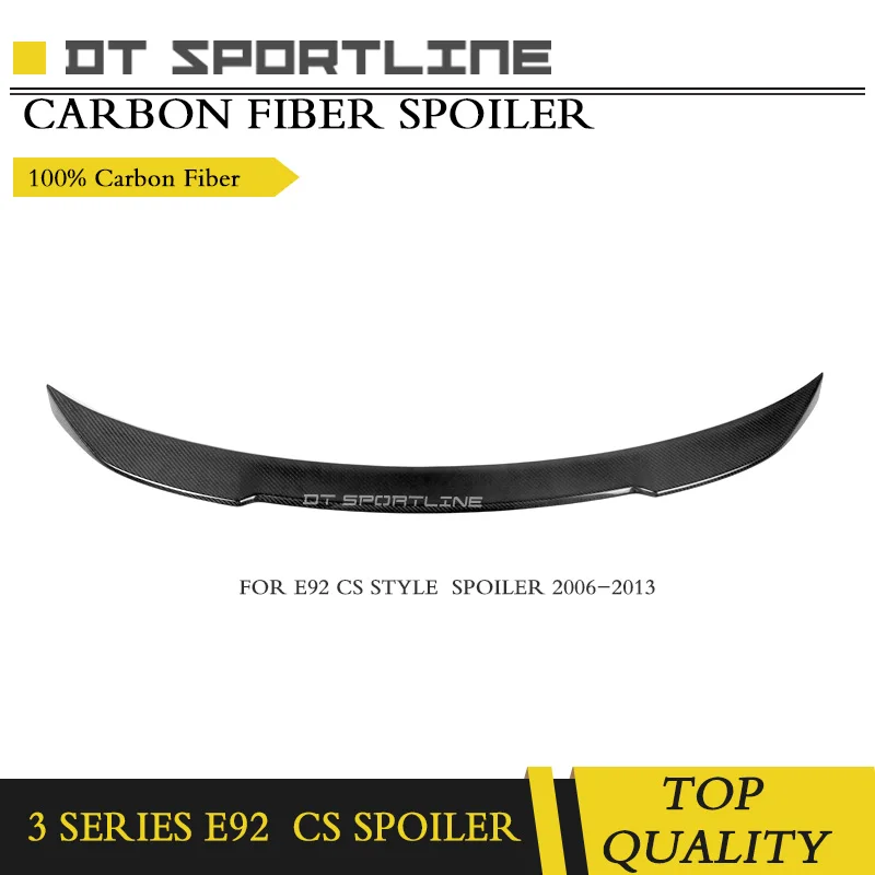 

CS Style For BMW E92 Spoiler 3 Series 2 Door E92 M3 E92 Coupe Carbon Spoiler 2006 - 2013 Carbon Fiber rear wing spoiler