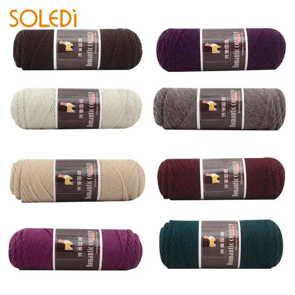 

1 Set Yarn 100g Alpaca Wool Yarn Handcraft Crochet Thread Scarves Warm Soft Gloves Worsted Knitting DIY Hand knitting Yarn