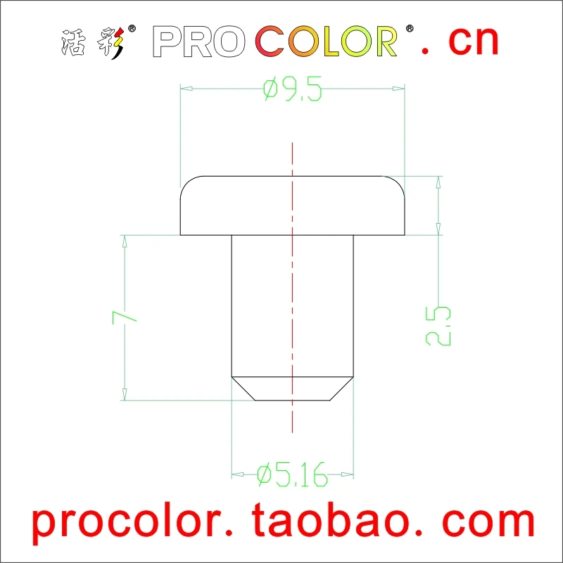 Kitchen Wardrobe Cabinet Accessories black silicone Rubber seal watertight plug 4.76 3/16" 4.7 4.8 4.9 5 5.16 mm 5mm 4.76mm hole