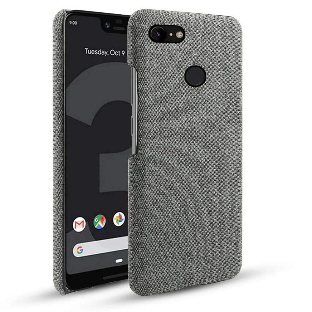 Для Google Pixel 3 3 XL 2 2 XL чехол Ретро тканые ткани против царапин тонкий ПК Жесткий Чехол для Google Pixel 3A 3A XL 4 XL чехол