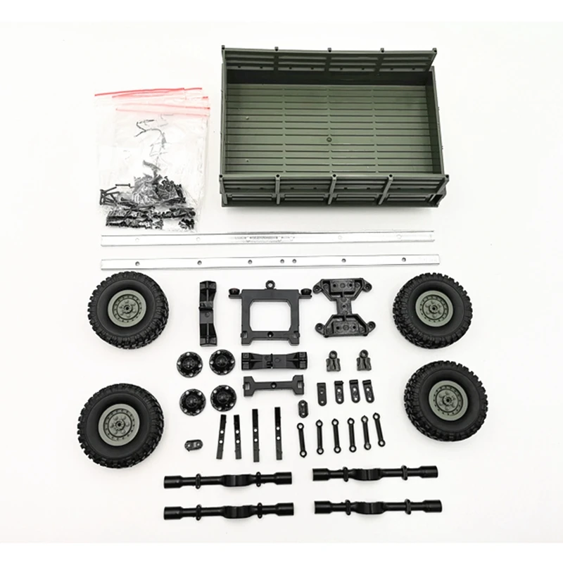 Green Для Wpl Rc автомобиль аксессуары Diy 4-колесный прицеп грузовик газ части автомобиля Замена - Цвет: Green