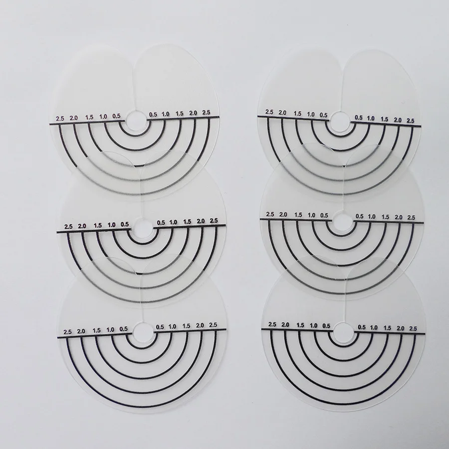 100pieces Hair Connector sheet For Human hair extension/Hair Extension Tools transparent Heat Protector Shields with Scale Mark