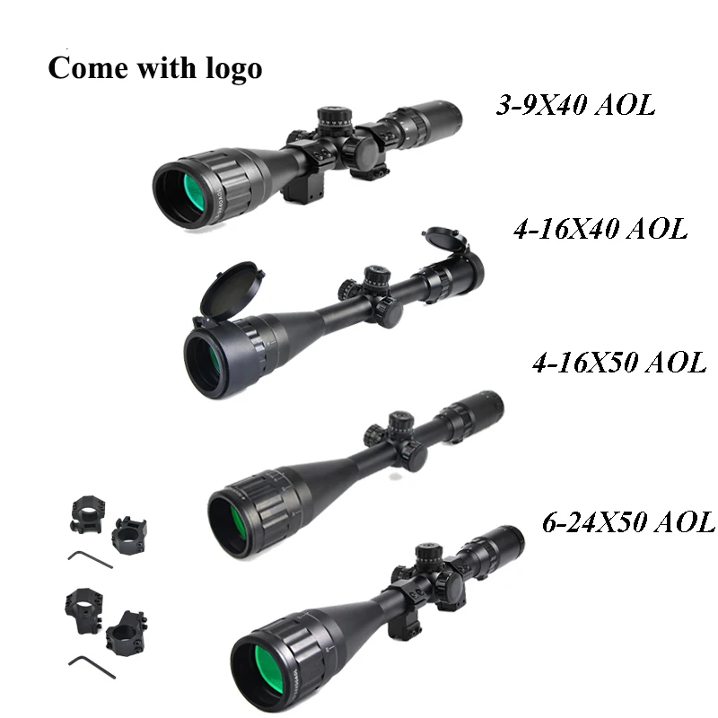 

Bestsight 3-9x40 AOL Hunting Scopes 4-16x50 Rifle Sights Optic Tactical 6-24x50 Long Range Riflescope Lunette Tactique