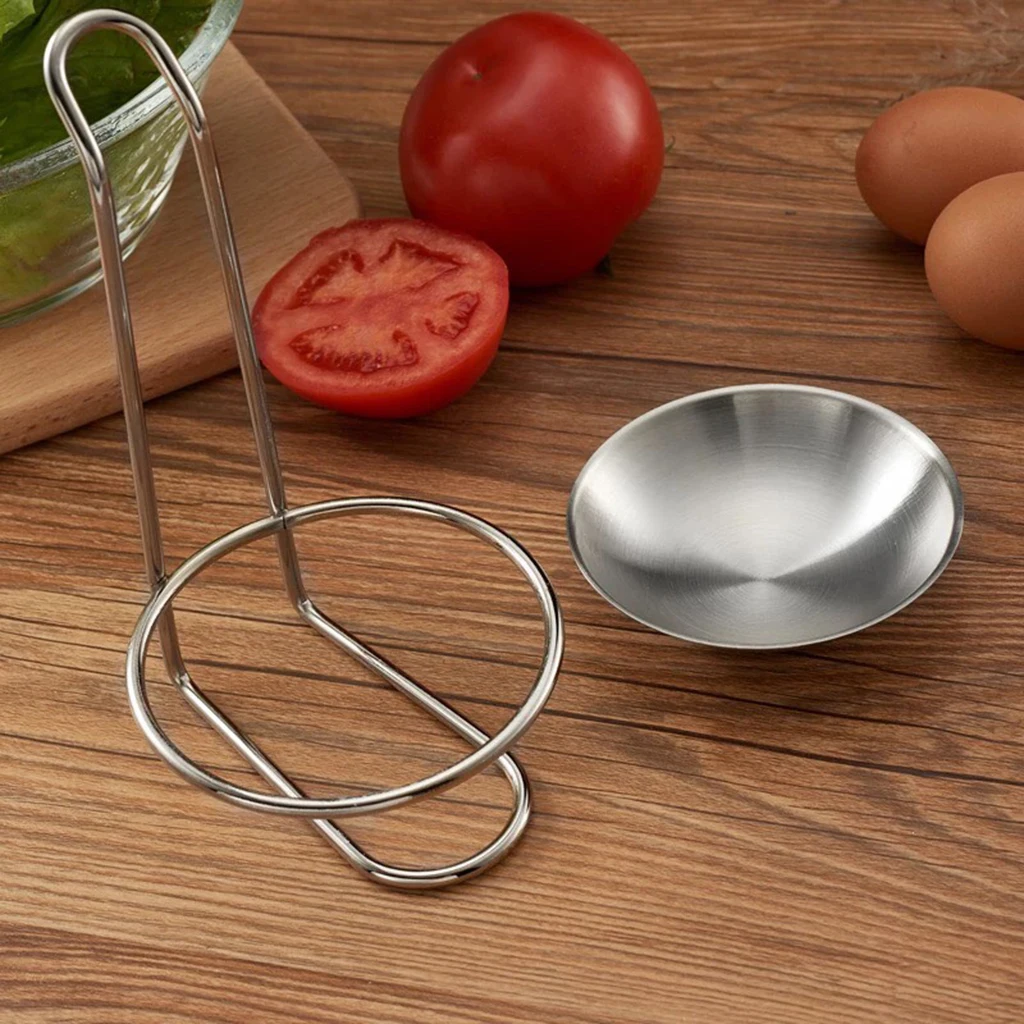 Spoon Rest, Stainless Steel Ladle Spoon Holder with Removable Bowl, Cooking Utensils Metal Stand Tray for Kitchen Counter