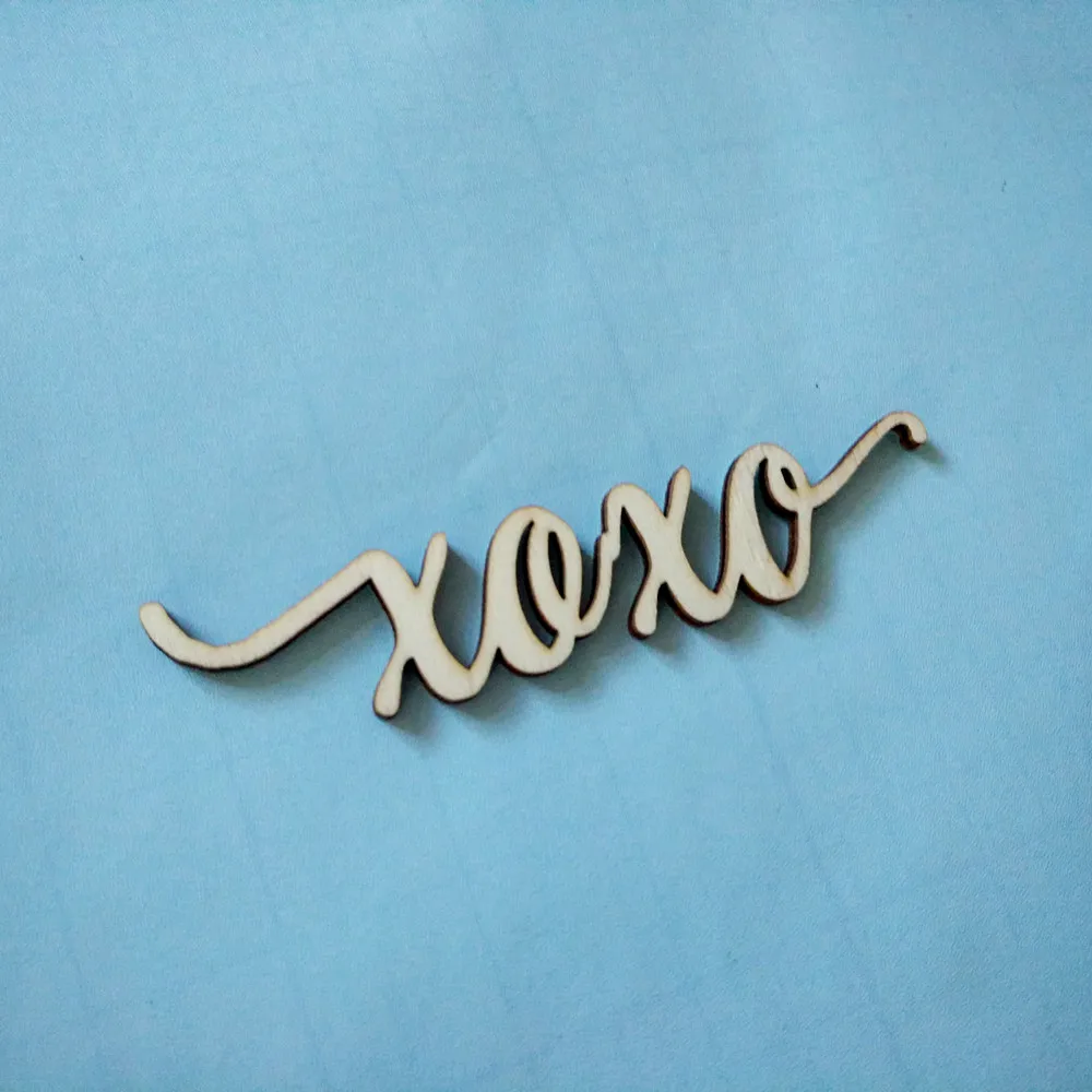 10 шт. в деревенском стиле с милым словом Charlie Script деревянная вывеска лазерная