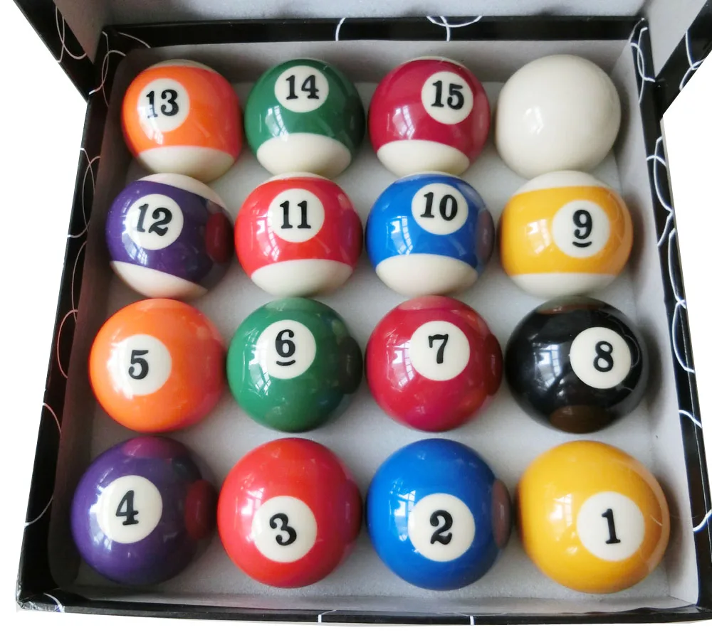 Full Set Standard Billiard Pool Ball set 16x 57.2mmin Snooker
