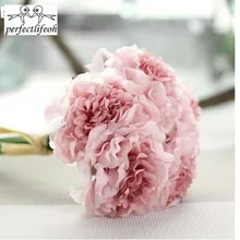 Perfectlifeoh 5 шт. имитация пиона букет высокого класса внешней торговли украшения дома маленькая гортензия