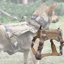 Тактический собака жилет Услуги Кинологический Охота Молл Системы жилет нейлон Водонепроницаемый Военный патруль Регулируемый собаки жгут одежда