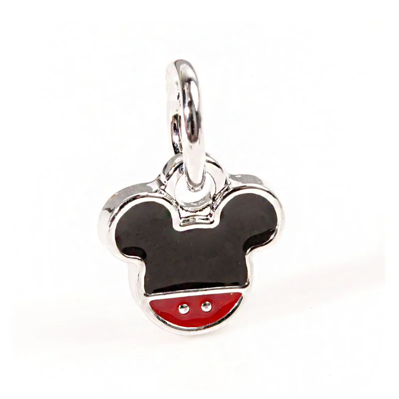 

free shipping 1pc boy mickey hanging dangle charms(without chain) Fits European Pandora Charm Bracelets & Necklaces B002