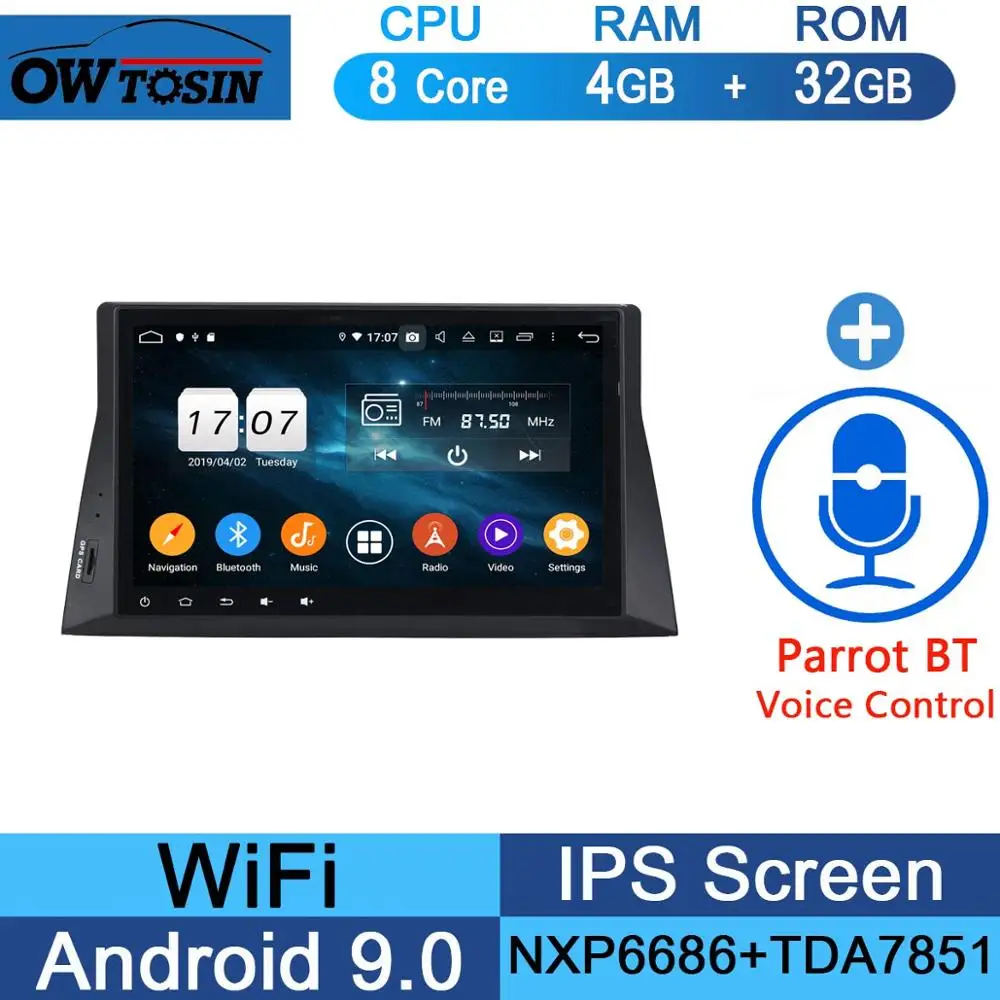 10," ips 8 ядерный 4 Гб ram+ 64 Гб rom Android 9,0 автомобильный DVD радио плеер gps для Honda Accord 8 2008 2009 2010 2011 низкий уровень DSP CarPlay - Цвет: 32G Parrot BT