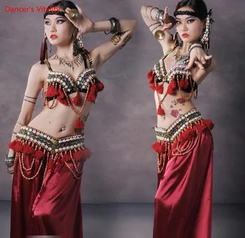 

Natural shells belly dance costume tribal BRA hip scarf 2 piece ATS performance S M l free shipping