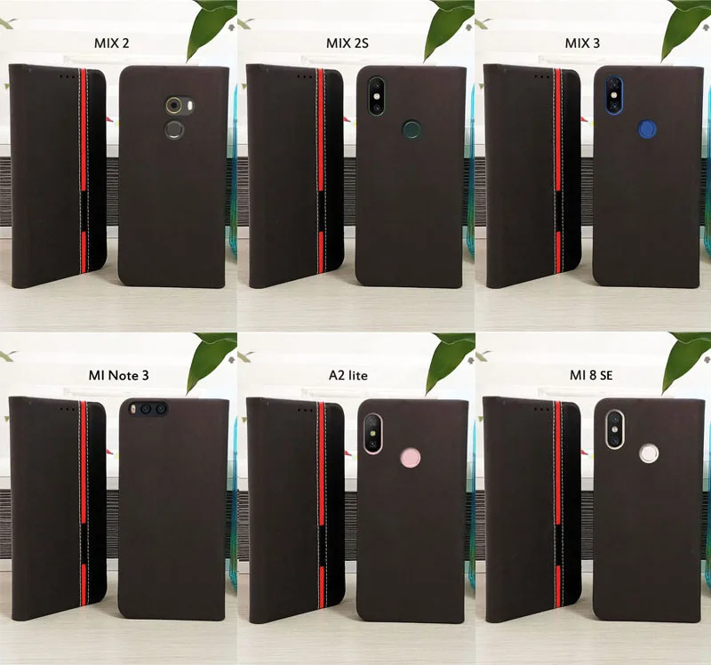 Чехол для xiaomi mi a2 8 lite 9 se a1 6x 5x x 2 s note 3 pocophone f1 задняя крышка телефона откидной из