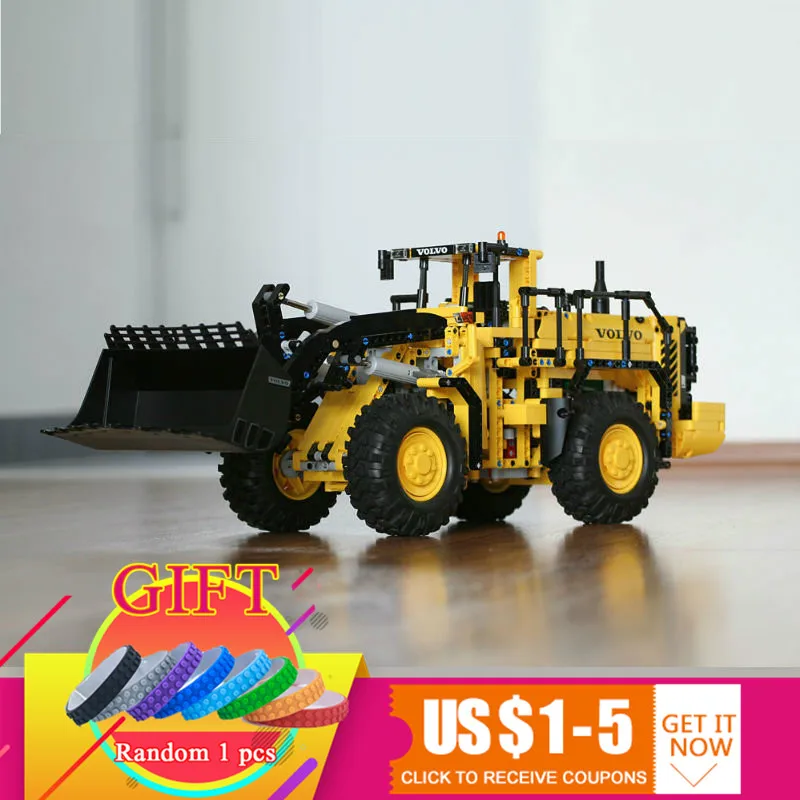 

20006 1636pcs Technical series Volvo L350F wheel loader set Model Building blocks Compatible with 42030 boy gift toys lepin