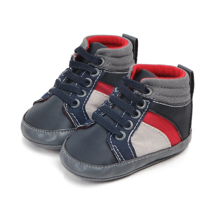 

Baby Boy The First Walker Shoes Spring Autumn New Baby Shoes Children's Fashion Non-Slip Soft Bottom Color Stitching Shoe