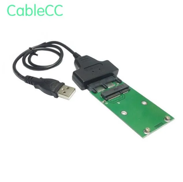 USB 2 0 для Mini PCI-E mSATA SSD до 1 8 &quotMicro SATA 7 + 9 16pin адаптер Добавить на Карты PCBA жесткого