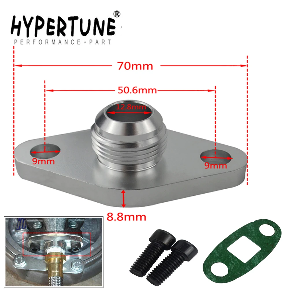 

Hypertune - Turbo Oil Return/Drain Flange Adapter AN10 for TOYOTA LEXUS 1JZ 2JZ GTE HT-OFG35