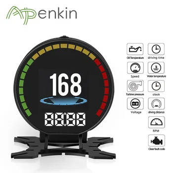 

Arpenkin P15 2.84 LCD OBD Hud Head Up Display Digital Car Speed On-Board Computer OBD2 Speedometer Voltage Mileage Projetor