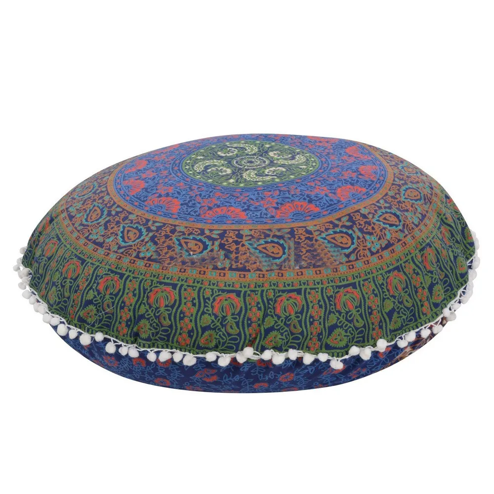 MUQGEW Подушка Новинка, Мода индийская большая Мандала подушки для пола декор дома круглые богемные подушки на продажу - Цвет: 4
