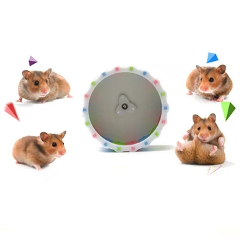 Small Pets Guinea Pig Hamster Wheel Silent roller Running Sports Round Wheel Hamster Cage Accessories Exercise Wheel for Pet Toy 2